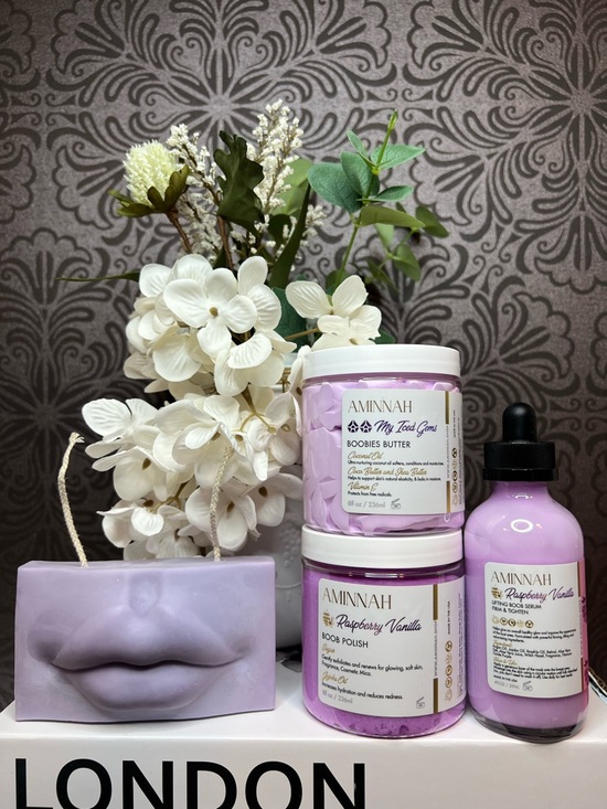 Other - Mothers Day Gift Set -AMINNAH Raspberry Vanilla & Lip Candle